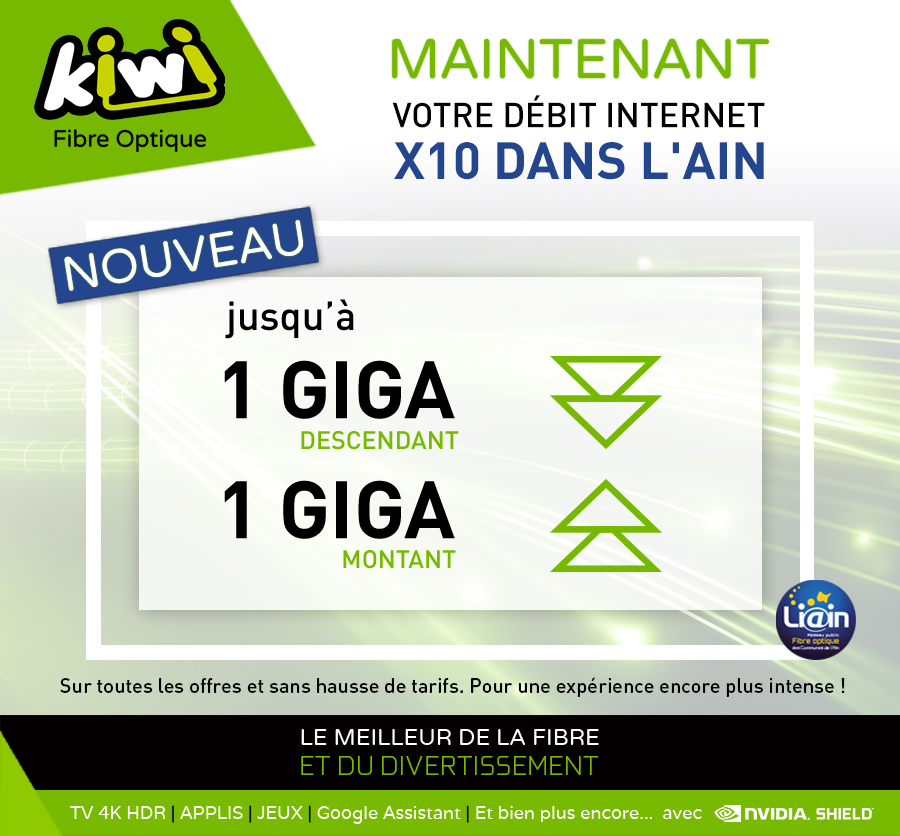 La Fibre Kiwi passe au Giga symétrique