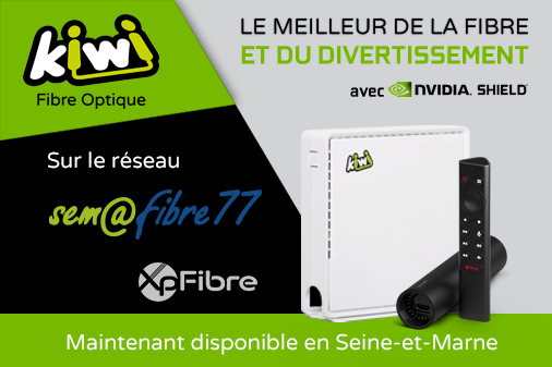 Kiwi Fibre Optique disponible dès maintenant en Seine-et-Marne sur le réseau public Sem@fibre77 !