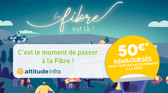 Quittez l'ADSL pour la Fibre et recevez 50€ !