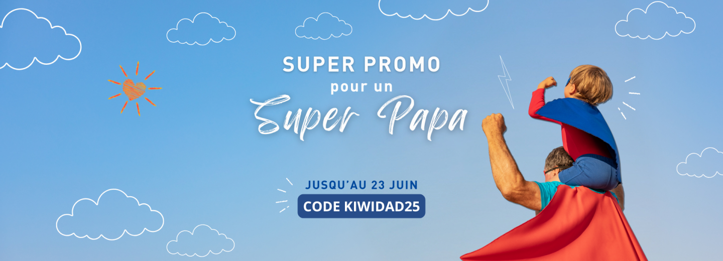 Super promo pour un Super Papa ! 29.90€ pendant 6 mois + 30€ offerts !